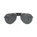 Cartier Aviator-Frame Metal Sunglasses — Black – Grey CT0166S 30006348 001