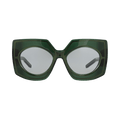 Valentino Square-Frame Acetate Sunglasses — Green – 127C