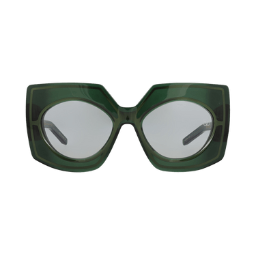 Valentino Square-Frame Acetate Sunglasses — Green – 127C