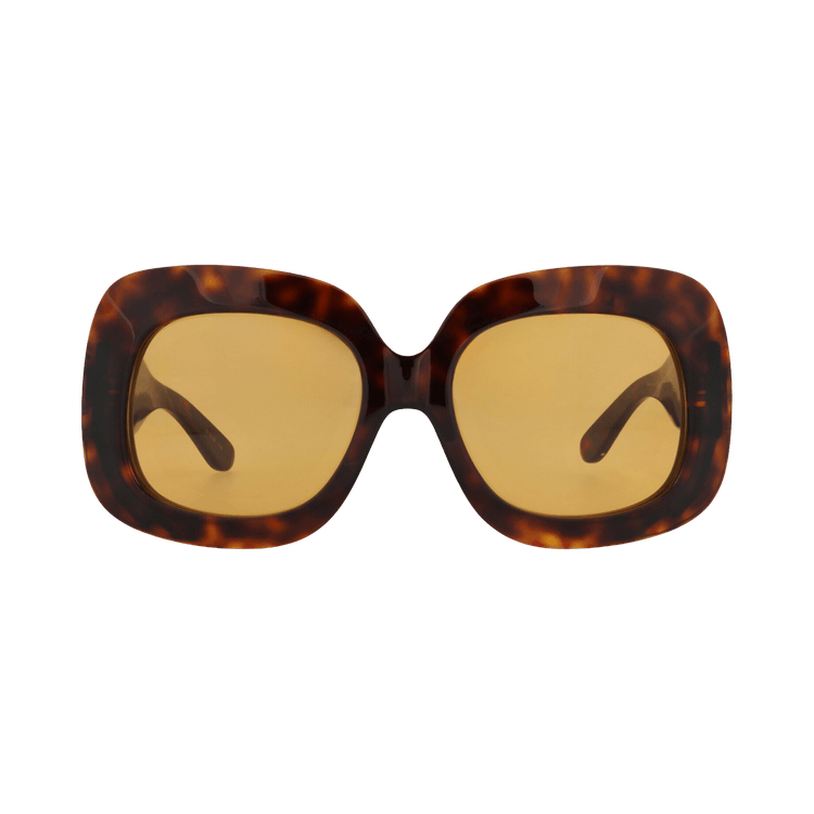 Valentino Square-Frame Acetate Sunglasses — Brown – Orange 180C 59