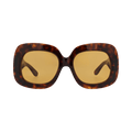 Valentino Square-Frame Acetate Sunglasses — Brown – Orange 180C 59