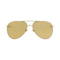 Valentino Aviator-Frame Acetate Sunglasses — Gold