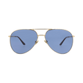 Valentino Aviator-Frame Metal Sunglasses — Gold – Blue 172C 60