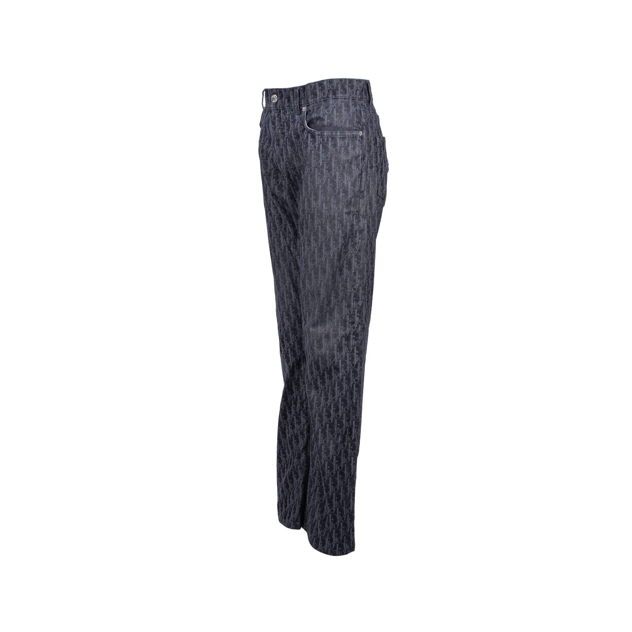 dior-size-33-pants-oblique-jacquard-denim-navy
