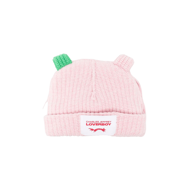 Charles Jeffrey Loverboy Chunky Rabbit Beanie 'Pink/Green' – 062130205