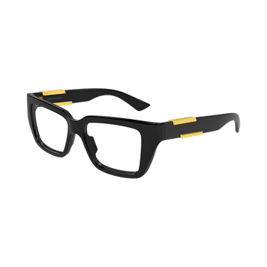 Bottega Veneta Rectangular Sunglasses — Black – BV1455O 001