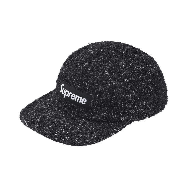 Supreme Bouclé Camp Cap 'Black'