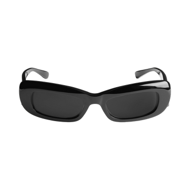 Balenciaga Diva Rectangle Sunglasses — Black