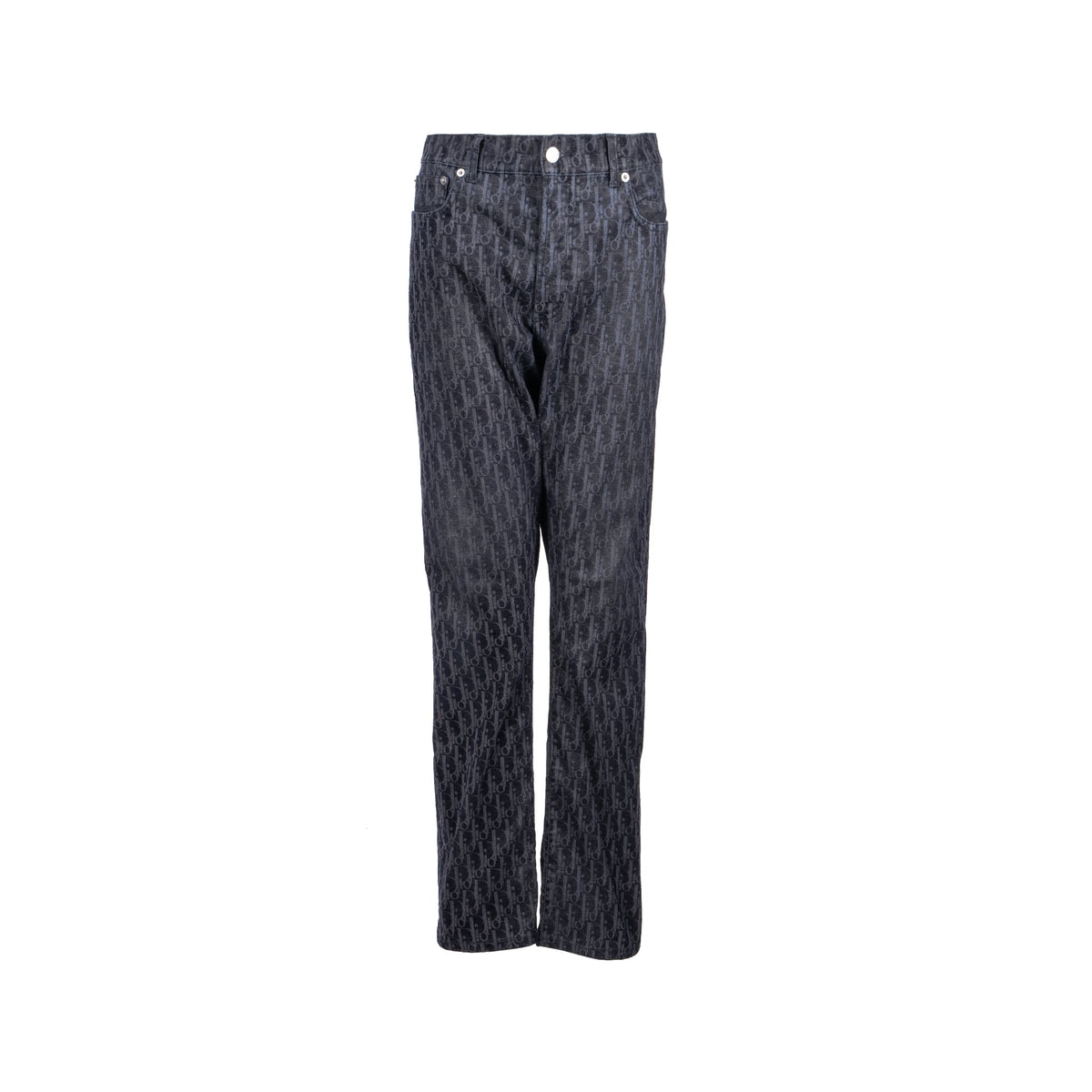 dior-size-33-pants-oblique-jacquard-denim-navy