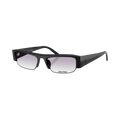 Miu Miu Half Frame Sunglasses — Black