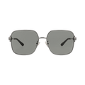 Bottega Veneta Square-Frame Metal Sunglasses — Silver