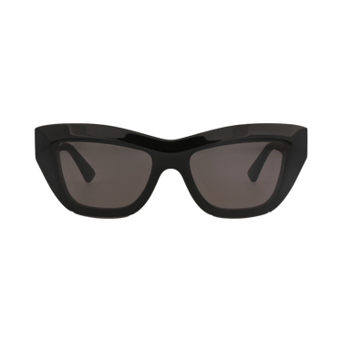 Bottega Veneta Cat Eye-Frame Recycled Acetate Sunglasses — Black