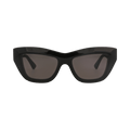 Bottega Veneta Cat Eye-Frame Recycled Acetate Sunglasses — Black