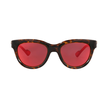 Gucci Round-Frame Injection Sunglasses — Brown – Havana Red GG1620S 30014934 002