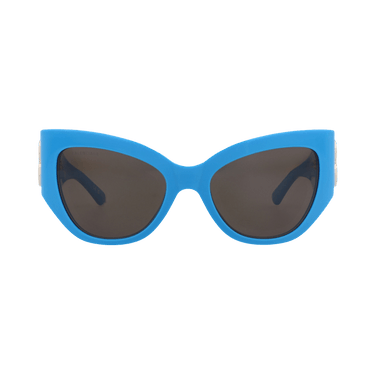 Balenciaga Cat Eye-Frame Recycled Acetate Sunglasses — Blue – Light Grey BB0322S 30014887 006