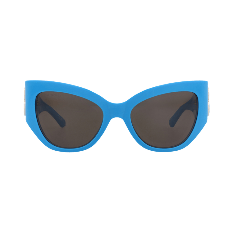 Balenciaga Cat Eye-Frame Recycled Acetate Sunglasses — Blue – Light Grey BB0322S 30014887 006