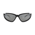 Balenciaga Shield-Frame Bio Injection Sunglasses — Black – Silver BB0289S 30014531 001
