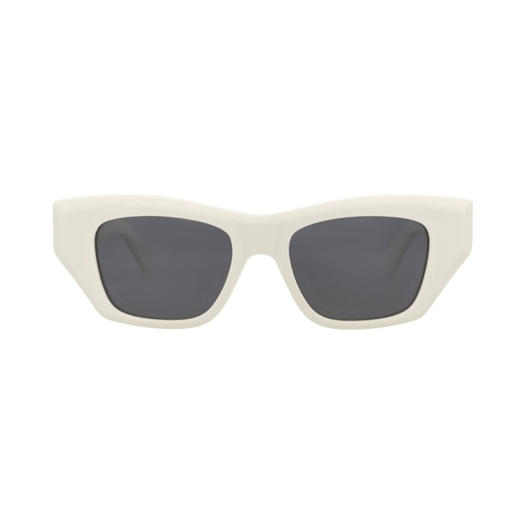Alaïa Square-Frame Recycled Acetate Sunglasses — White – Grey AA0074S 30014552 004