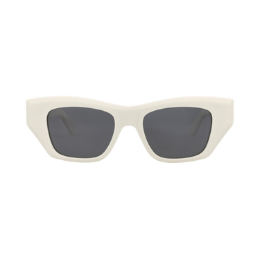 Alaïa Square-Frame Recycled Acetate Sunglasses — White – Grey AA0074S 30014552 004
