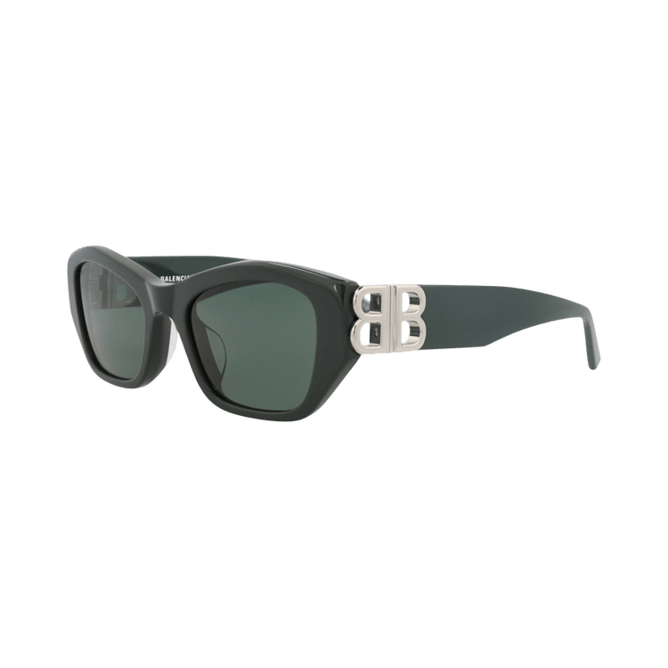 Balenciaga Cat Eye-Frame Recycled Acetate Sunglasses — Green