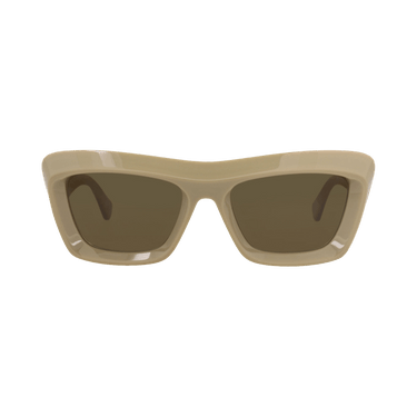 Bottega Veneta Square-Frame Recycled Acetate Sunglasses — Brown – BV1283S 30015203 003