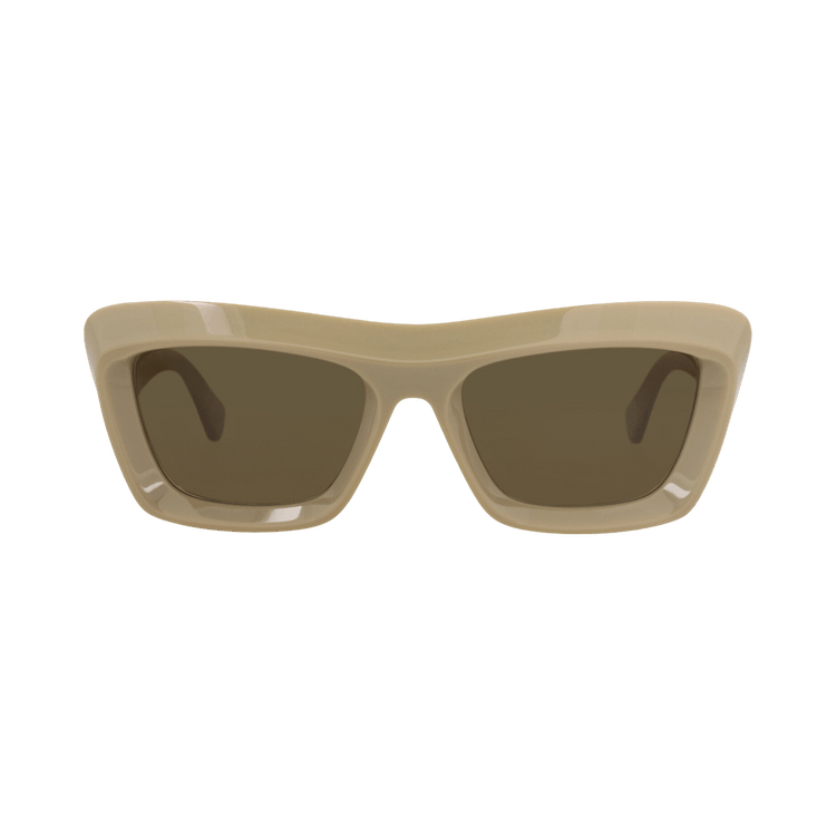 Bottega Veneta Square-Frame Recycled Acetate Sunglasses — Brown – BV1283S 30015203 003