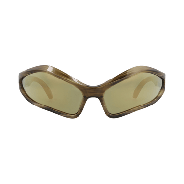 Balenciaga Shield-Frame Bio Injection Sunglasses — Brown – Havana Bronze BB0314S 30014767 003