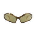 Balenciaga Shield-Frame Bio Injection Sunglasses — Brown – Havana Bronze BB0314S 30014767 003