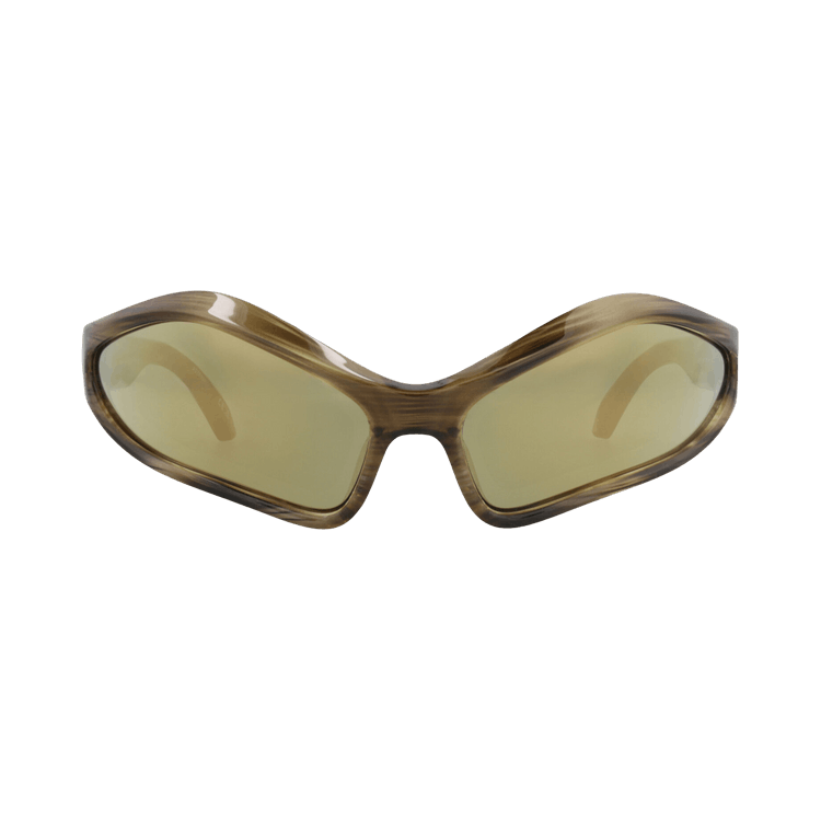 Balenciaga Shield-Frame Bio Injection Sunglasses — Brown – Havana Bronze BB0314S 30014767 003