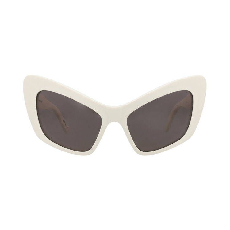 Balenciaga Cat Eye-Frame Recycled Acetate Sunglasses — White – Grey BB0293S 30014518 003