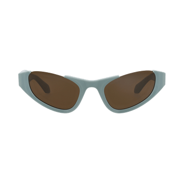 Alaïa Cat Eye-Frame Recycled Acetate Sunglasses — Blue – Brown AA0076S 30015128 004