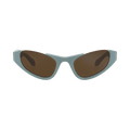 Alaïa Cat Eye-Frame Recycled Acetate Sunglasses — Blue – Brown AA0076S 30015128 004
