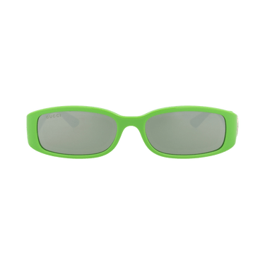 Gucci Square-Frame Injection Sunglasses — Green