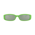 Gucci Square-Frame Injection Sunglasses — Green