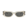 Saint Laurent Round-Frame Recycled Acetate Sunglasses — Tan