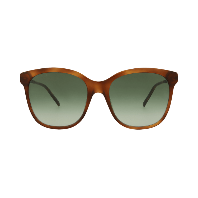 Gucci Square-Frame Acetate Sunglasses — Brown – Havana Gold Green GG0654S 30008562 002