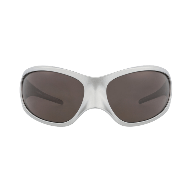 Balenciaga Shield-Frame Bio Injection Sunglasses — Silver
