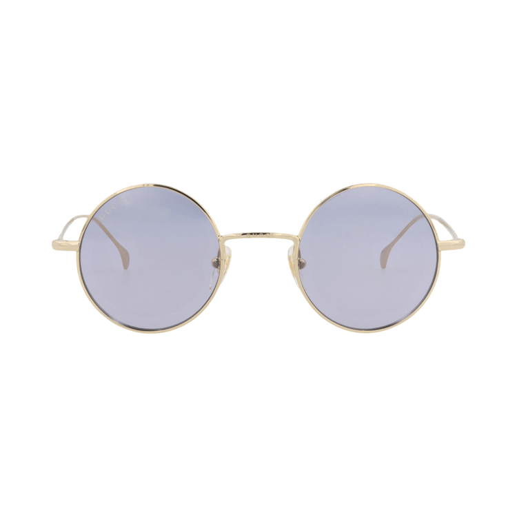 Gucci Round-Frame Metal Sunglasses — Gold – Violet GG1649S 30015327 006