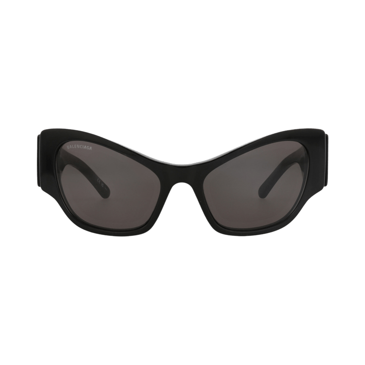 Balenciaga Cat Eye-Frame Recycled Acetate Sunglasses — Black