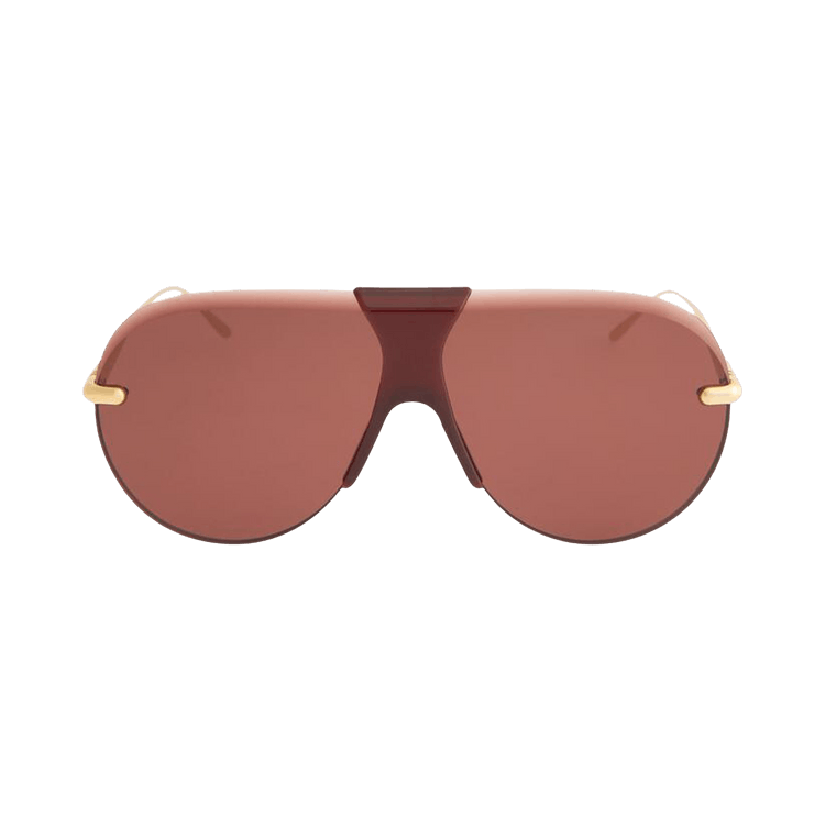 Loewe Slim Sunglasses — Gold – Bordeaux 30S