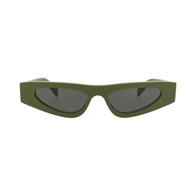 Gucci Cat Eye-Frame Recycled Acetate Sunglasses — Green – Grey GG1779S 30015942 007