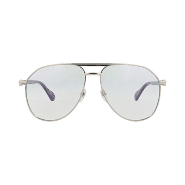 Gucci Aviator-Frame Metal Sunglasses — Silver – Transparent GG1220S 30013416 006