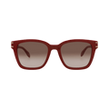 Alexander McQueen Cat Eye-Frame Recycled Acetate Sunglasses — Red – Burgundy Brown AM0399SA 3001433