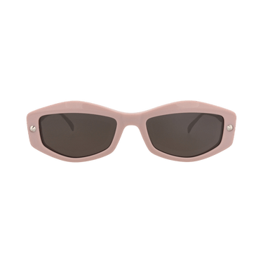 Alexander McQueen Square-Frame Recycled Acetate Sunglasses — Pink