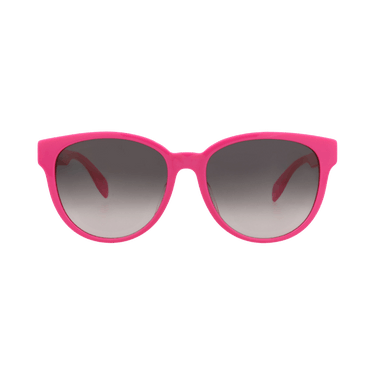 Alexander McQueen Round-Frame Acetate Sunglasses — Pink