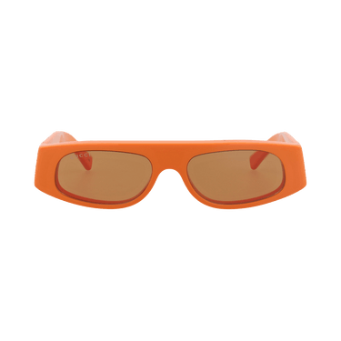 Gucci Square-Frame Recycled Acetate Sunglasses — Orange – Brown GG1771S 30015633 007