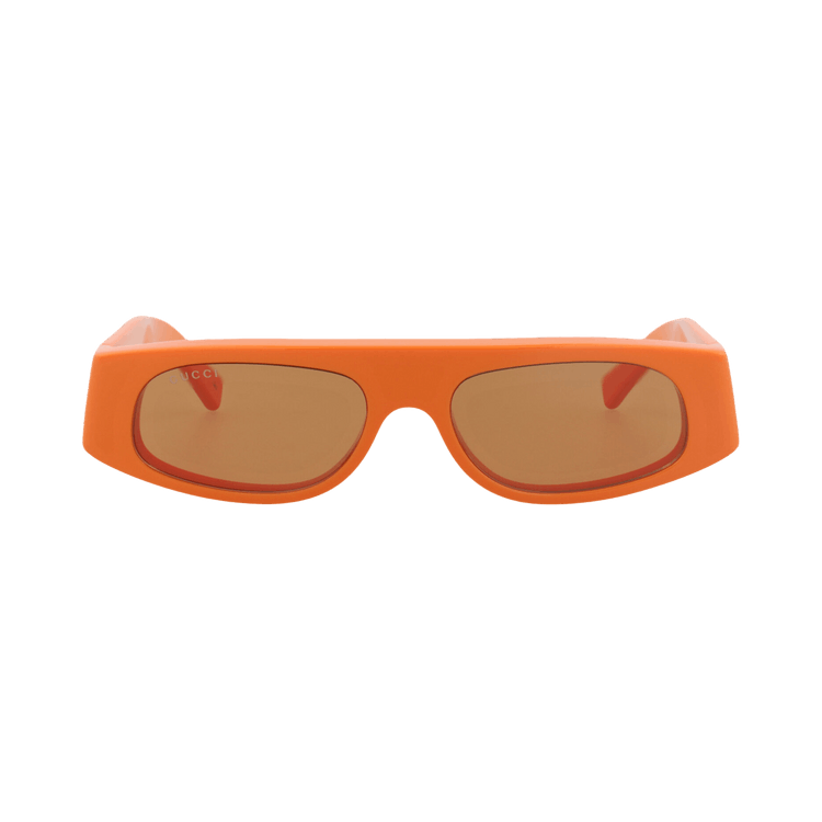 Gucci Square-Frame Recycled Acetate Sunglasses — Orange – Brown GG1771S 30015633 007