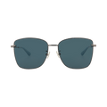 Bottega Veneta Square-Frame Metal Sunglasses — Silver – Ruthenium Blue BV1237S 30014290 004
