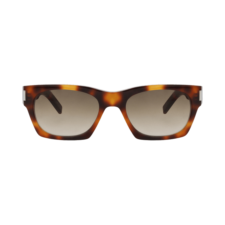 Saint Laurent Square-Frame Recycled Acetate Sunglasses — Brown – Havana SL402 30009329 019