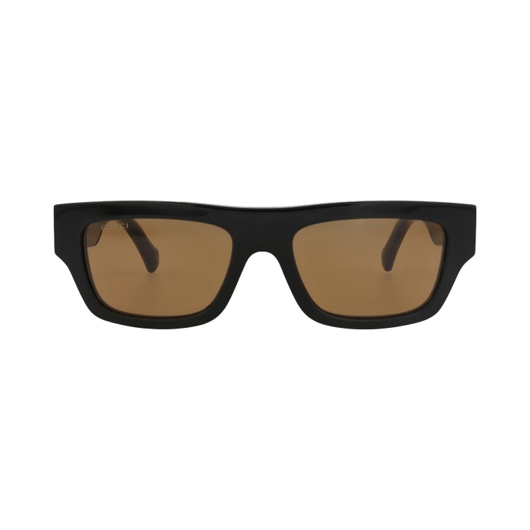 Gucci Square-Frame Recycled Acetate Sunglasses — Black – Havana Brown GG1301S 30013924 004